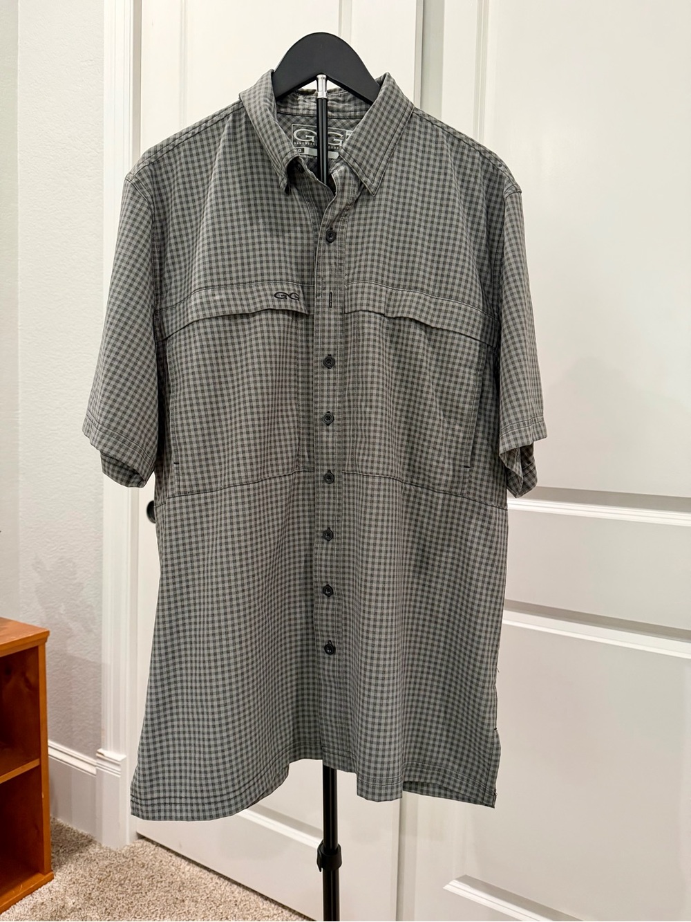 Gameguard Men's Gray Checkered Shirt. Never Worn.
